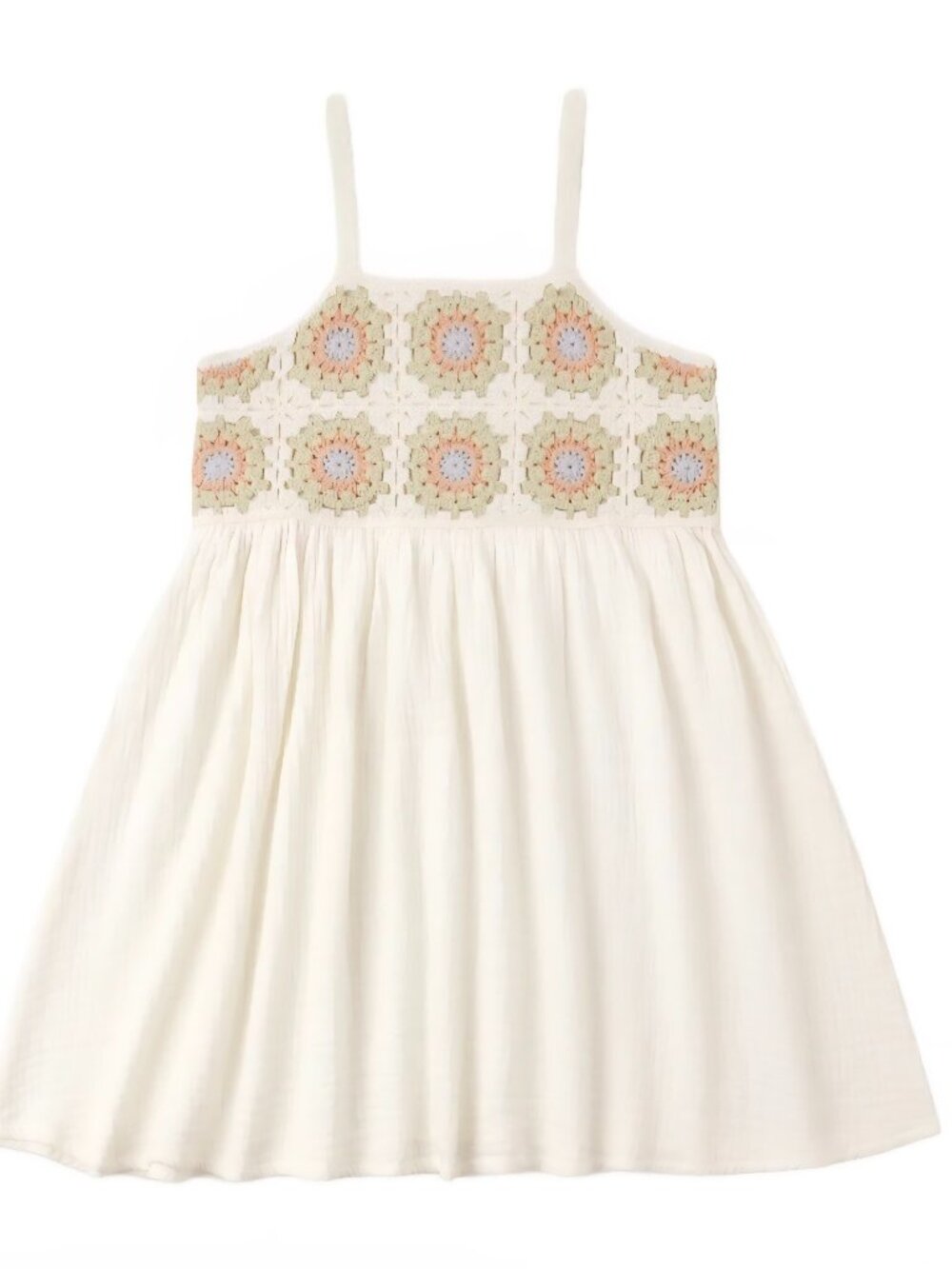 Rylee + Cru NWT Girls Cotton Sundress in Citron Daisy Check size 10-11Y